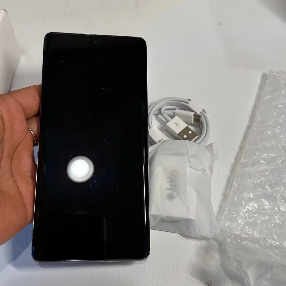 Sleek Black Smartphone Google pixel 7 Pro 128gb unlocked